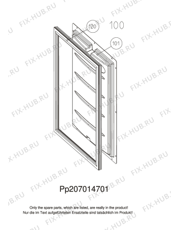 Взрыв-схема холодильника Dometic RH032DSB - Схема узла C10 Door